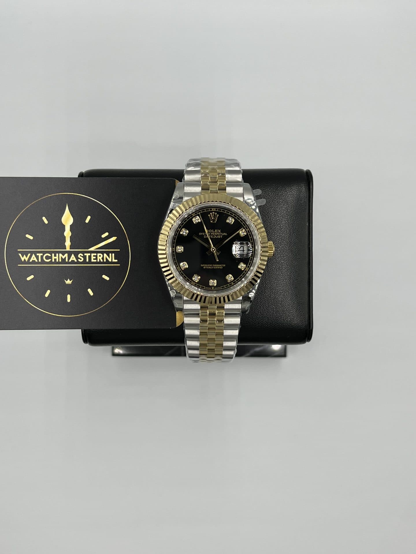 Datejust Gold-Steel black diamonds