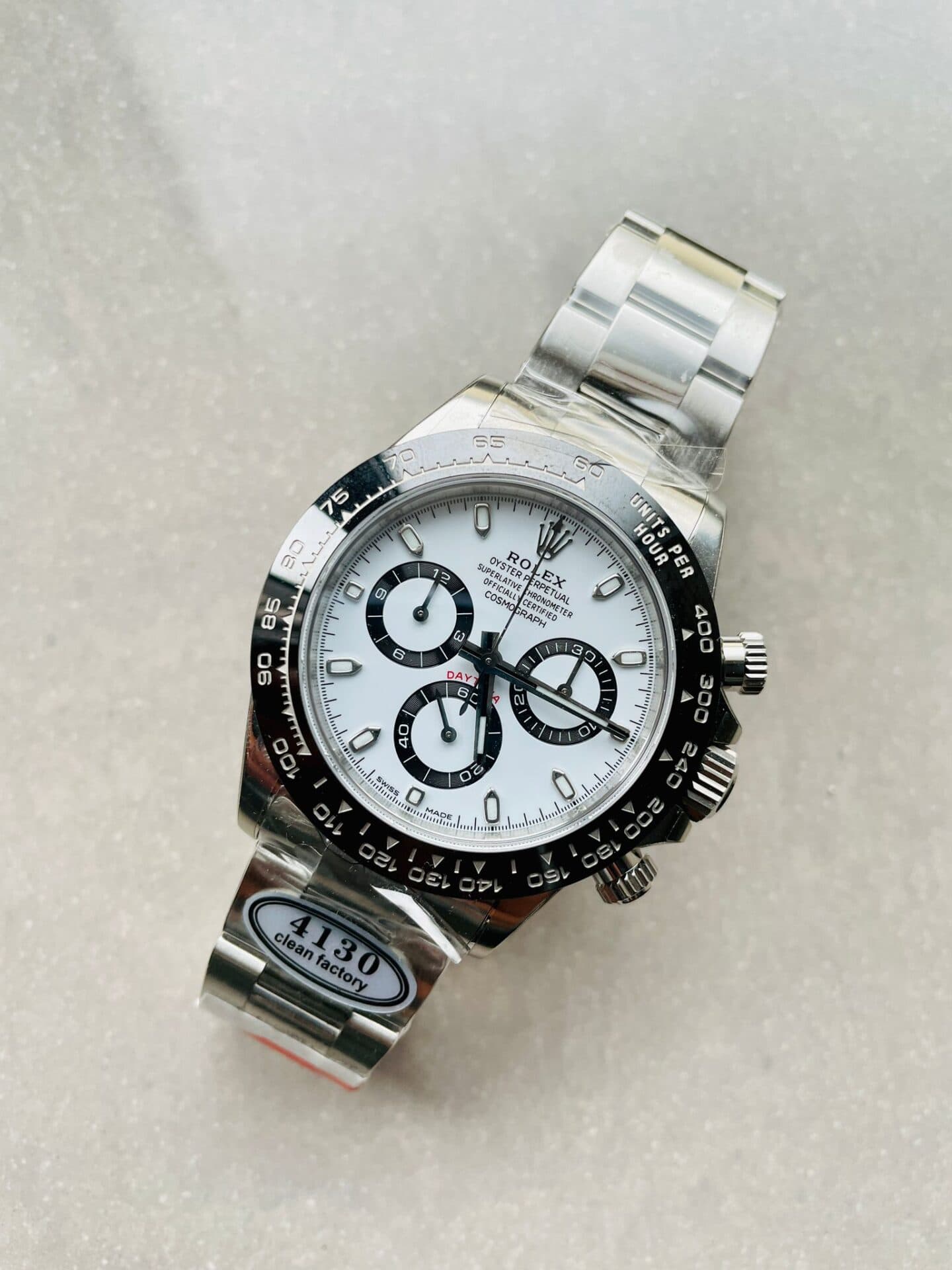 Rolex Daytona Panda clean factory 4130